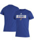 Фото #1 товара Men's Royal Kansas Jayhawks Wordmark Tri-Blend T-shirt