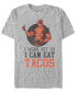 Фото #2 товара Marvel Men's Deadpool I Workout For Tacos, Short Sleeve T-Shirt