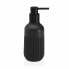 Soap Dispenser Versa Stria Black Plastic Resin (6,5 x 18,5 x 6,5 cm)