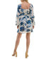 ფოტო #5 პროდუქტის Juniors' Long-Sleeve Printed-Chiffon A-Line Dress