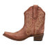 Circle G by Corral Ld Triad Embroidery Snip Toe Cowboy Booties Womens Brown Casu