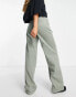 ASOS DESIGN slouchy dad cord trouser in sage