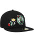 Фото #1 товара Men's Black Boston Celtics Crown Champs 59FIFTY Fitted Hat