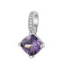 Silver pendant with purple zircon Fancy Magic Purple FMP25