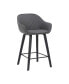 Фото #1 товара Crimson Faux Leather and Wood Bar and Counter Height Stool