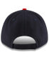 Фото #4 товара Men's Navy and Red Cleveland Guardians Home The League 9FORTY Snapback Adjustable Hat