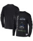 ფოტო #1 პროდუქტის Men's NFL X Staple Black Seattle Seahawks World Renowned Long Sleeve T-shirt