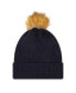 Фото #2 товара Women's Navy Chicago Bears Snowy Cuffed Knit Hat with Pom