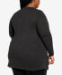 Фото #4 товара Plus Size Emma V-neck Tunic Sweater