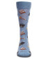 ფოტო #2 პროდუქტის Men's Law and Order Heathered Rayon from Bamboo Novelty Crew Socks