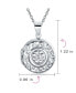 ფოტო #4 პროდუქტის Embossed Photo Round Circle Boho Scroll Flower Lockets For Women Teen That Hold Pictures .925 Sterling Silver Locket Necklace Pendant