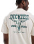 Dickies western graphic short sleeve back print t-shirt in off white- Exclusive to Asos