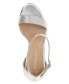 ფოტო #4 პროდუქტის Women's Nallah Two-Piece Rhinestone Platform High-Heel Dress Sandals