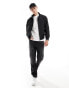 Фото #1 товара Armani EA7 logo sleeve harrington jacket in black