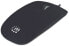 Фото #1 товара Manhattan Silhouette Sculpted USB Wired Mouse - Black - 1000dpi - USB-A - Optical - Lightweight - Flat - Three Button with Scroll Wheel - Three Year Warranty - Blister - Ambidextrous - Optical - USB Type-A - 1000 DPI - Black