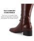 Фото #15 товара Women's Rhianah Wide Width Regular Calf Block Heel Knee High Boots