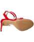 Michael Kors Collection Chrissy Runway Croc-Embossed Leather Sandal Women's Red