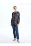 Фото #2 товара LCW Grace Kaçık Yaka Desenli Uzun Kollu Kadın Bluz