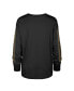 Фото #3 товара Women's Black Distressed Charlotte Hornets City Edition SOA Long Sleeve T-shirt