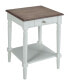 Фото #1 товара French Country 1 Drawer End Table with Shelf