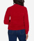 Women's Classic Chenille Diamond Stitch Turtleneck Sweater