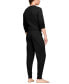 ფოტო #2 პროდუქტის Men's Ribbed Jogger Pajama Pants