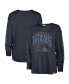 ფოტო #1 პროდუქტის Women's Navy Distressed Tennessee Titans Tom Cat Long Sleeve T-shirt
