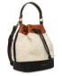 Фото #4 товара Women's Faux Shearling Bucket Crossbody Bag