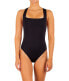 Фото #1 товара Hurley 295975 Solid Cross-Back Moderate One-Piece Black SM (US 2-4)