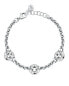Elegant steel bracelet with Bagliori SAVO10 crystals
