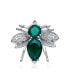 ფოტო #1 პროდუქტის Cubic Zirconia Sterling Silver White Gold Plated Bee Pin