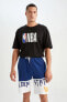 Фото #5 товара Шорты мужские defacto Golden State Warriors Regular Fit из 100% хлопка