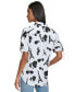 Фото #2 товара Women's Printed Bungee-Sleeve Shirt