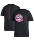 Фото #1 товара Men's Black Bayern Munich Vertical Back T-shirt