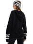 Threadbare Ski hooded jumper in monochrome