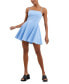 ფოტო #1 პროდუქტის Women's Whisper Straight-Neck Fit & Flare Mini Dress