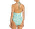 Ramy Brook Womens Printed Halter One Piece Swimsuit Green Size Small