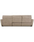 Фото #30 товара Gabrine 3-Pc. Leather Sectional with 2 Power Headrests & Chaise, Created for Macy's