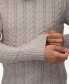 Фото #4 товара Men's Cable Knit Roll Neck Sweater