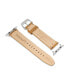 Фото #2 товара Unisex Ashby Wheat Genuine Leather Universal Smart Watch Strap 20mm