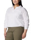Plus Size Trek™ Collared Long-Sleeve Top, Created for Macy's