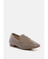 Фото #1 товара LILIANA Womens Taupe Classic Leather Penny Loafers