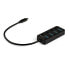Фото #2 товара StarTech.com 4-Port USB-C Hub - 4x USB-A with Individual On/Off Switches - USB 3.2 Gen 1 (3.1 Gen 1) Type-C - USB 3.2 Gen 1 (3.1 Gen 1) Type-A - 5000 Mbit/s - Black - Plastic - Power