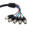 Фото #2 товара 1 ft Coax HD15 VGA to 5 BNC RGBHV Monitor Cable - M/F - 0.3 m - VGA (D-Sub) - 5 x BNC - Male - Female - Straight