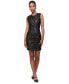 Фото #1 товара Women's Faux-Leather Quilted Mini Dress