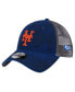 ფოტო #1 პროდუქტის Men's Royal New York Mets Team Slick Trucker 9TWENTY Adjustable Hat