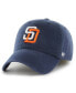 Фото #1 товара Men's Navy San Diego Padres Cooperstown Collection Franchise Fitted Hat