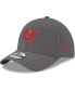 ფოტო #1 პროდუქტის Men's Graphite Tampa Bay Buccaneers Primary Logo Storm 39THIRTY Flex Hat