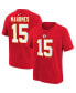 ფოტო #1 პროდუქტის Little Boys and Girls Patrick Mahomes Red Kansas City Chiefs Player Name and Number T-shirt