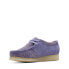 Фото #8 товара Clarks Wallabee 26172728 Womens Purple Suede Oxfords & Lace Ups Casual Shoes